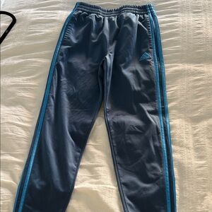 Adidas Charcoal Pants with Teal Accents